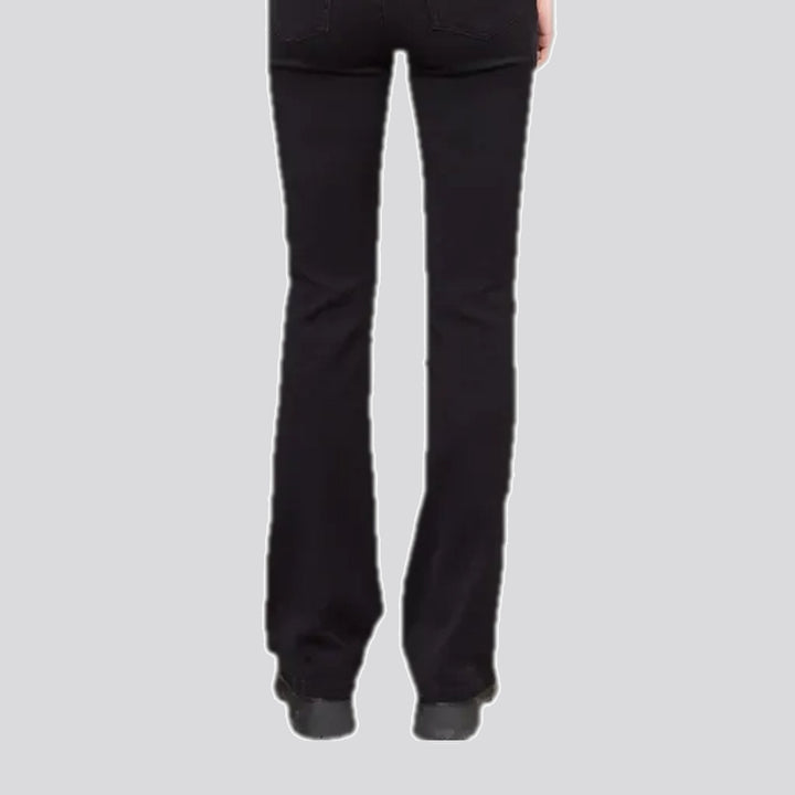 Fashionable bootcut high waist jeans for women