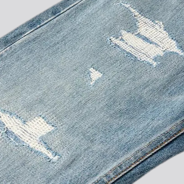 90s style straight fit men's jeans
